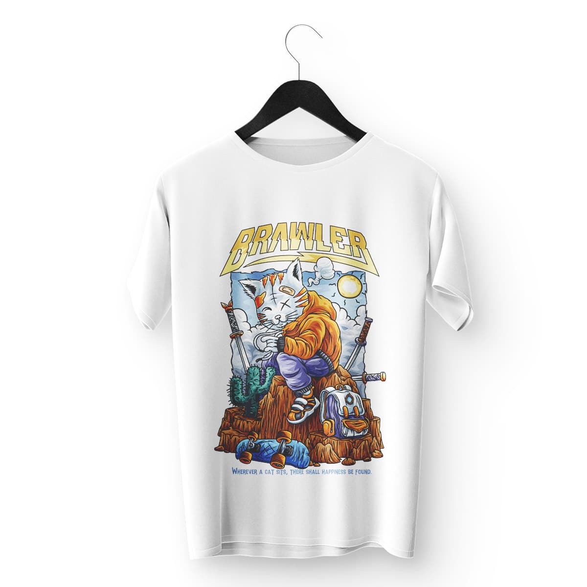 Brawler Cat Tee - Image 1