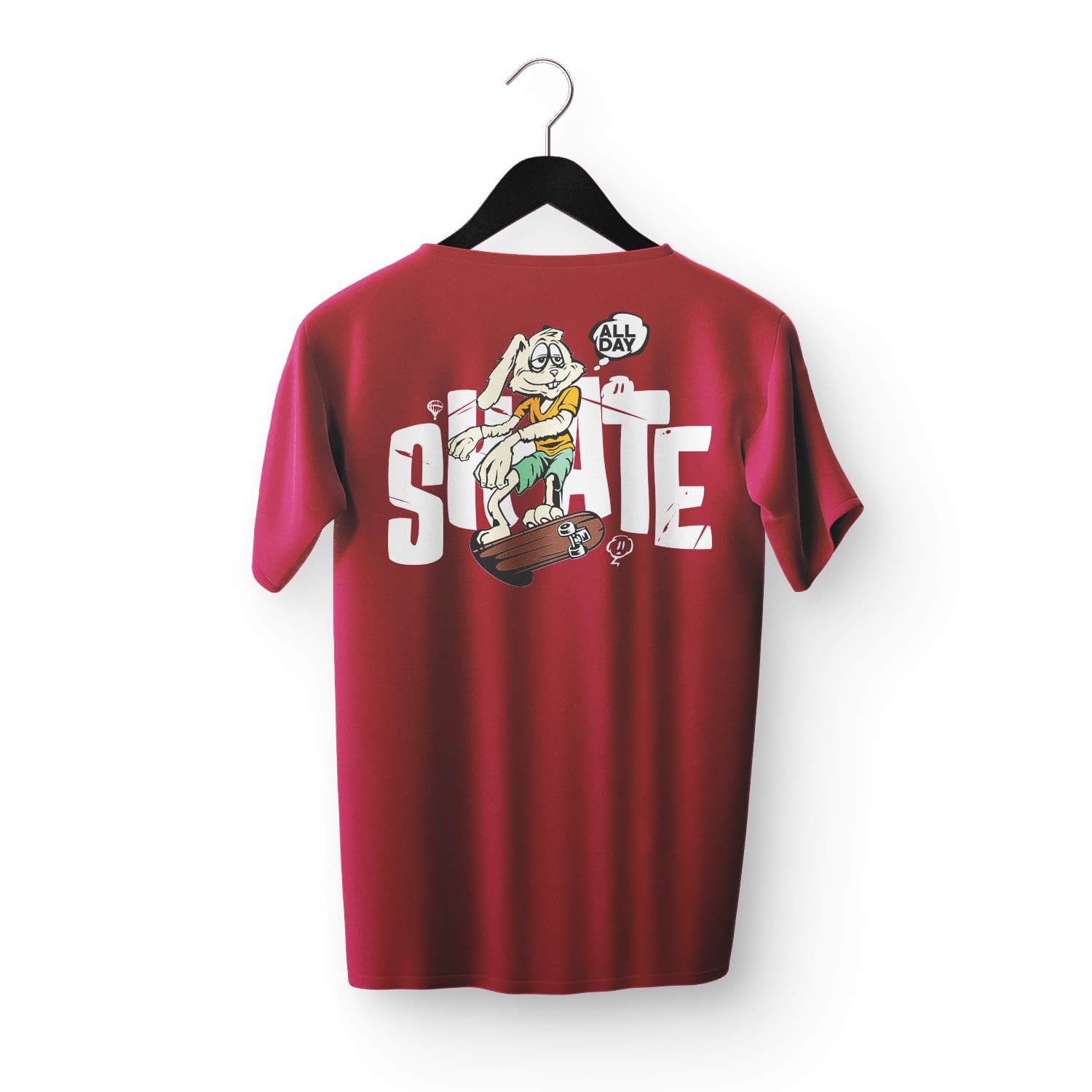 Skate All Day Rabbit Tee - Image 1